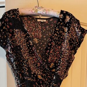 Maurices black floral dress